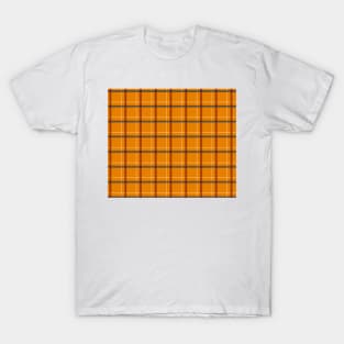 Autumn Orange Plaid T-Shirt